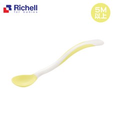 Richell 利其爾 TLI 柔軟離乳湯匙 (5個月以上寶寶適用), 1個, 黃