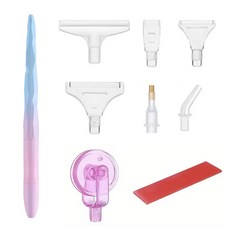 보석십자수도구 펜세트 DIY 도구세트 다이아몬드페인팅 공예 키트, 매트핑크9종, 1세트