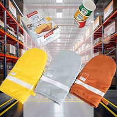 주방장갑 2p 전자레인지장갑 냄비장갑 캠핑장갑 베이킹장갑 뜨거운냄비 주방용품, 팬톤 주방장갑 (옐로우x2개)