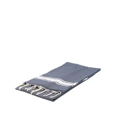 MC2세인트바스 로고 자수 프린지 비치 타월