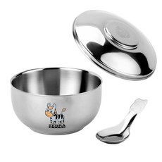 ZEBRA斑馬牌 ST兒童碗組-附湯匙 11cm 300cc【雙層304不銹鋼隔熱碗】, 1個, Silver