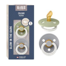 BIBS 0-6개월 젖꼭지 | 2팩 수더 | BPA 프리 해부학적 젖꼭지 | 덴마크산 | 세이지 글로우/클라우드 글로우 컬러 젖꼭지, BIBS 0-6개월 젖꼭지 | 2팩 수더 | BPA 프