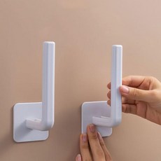 벽면정리 무타공 못없이 액자걸이 나사 후크 투명 접착식 벽걸이 고리