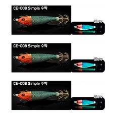 더 세네 에기 갑오징어 문어 한치 쭈꾸미 애기, 008-심플수박, 3개