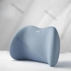자동차 머리 받침 요추 메모리 쿠션 폼 척추 요추 자동 목 베개 자동차 인테리어 액세서리 홈 오피스 Amagi, [01] Blue Waist