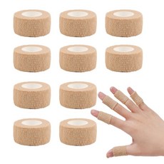 자가점착 압박붕대 핑거밴드 탄력밴드 2.5cm x 4.5m, 2개, 10개입