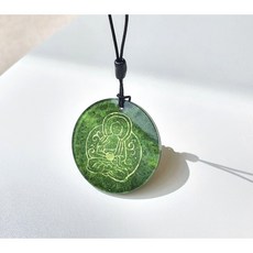 붓띠 안전운전! 약사여래 호신용 차걸이 초록색, 초록, 1개