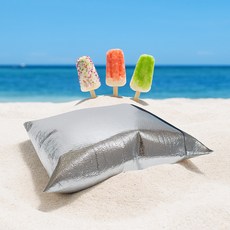 은박 보냉백 보냉봉투 피자 보온팩 보냉팩 접착식, 100개, 18x23+5(내경)