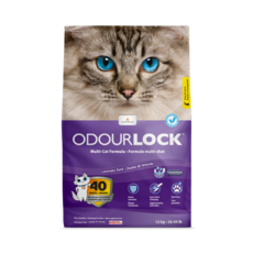 ODOURLOCK 白晶貓砂 高效除臭 低粉塵 用量精省 貓咪適用, 12kg, 1包, 薰衣草