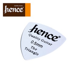 Hence - Standard Acoustic Guitar Pick / 통기타 피크 0.5mm Triangle (White), 1개, *