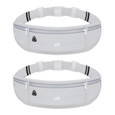 모노치 슬림핏 러닝벨트 허리쌕 힙색, 2개, 라이트그레이