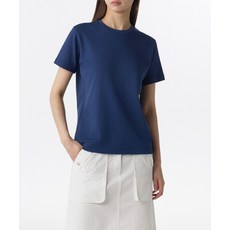 매장정품 무신사스탠다드우먼 MUSINSA STANDARD WOMAN 우먼즈 베이식 크루 넥 반팔 티셔츠 [미드나잇 블루] MWJTS0Z02-ME 541261