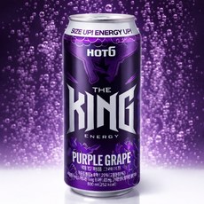 핫식스 더킹 퍼플 그레이프, 500ml, 6개입