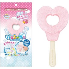 日本 NOL 泡泡入浴棒 星星 心型 沐浴球 入浴劑 泡澡球 MANABURO 洗澡玩具 9899, 1個, 粉愛心-泡泡入浴棒 / 9882, 55g