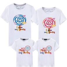艾咪E舖 親子裝 全家福 MIT台灣製純棉短T 獨家配對情侶裝 親子棒棒糖【YC116】可單買