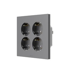 고네오 마그네슘 매입콘센트 1구/2구/4구 16A 250V 유럽형 고급 전기콘센트, 4구, 1개