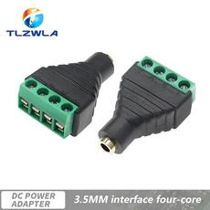 이어폰 오디오 잭 3.5mm 커넥터 스테레오 어댑터 RCA 모노 채널 플러그-나사 터미널 플러그