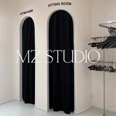 피팅룸 U자형 커튼봉 옷가게 칸막이 탈의실 온리픽, 소재 샘플, 1개, 기타 색상 문의