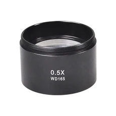 SIKO WD165 0.5X 현미경 유리 렌즈 48mm 삼안 스테레오 줌 Barlow 카메라 용 보조 개체, 03 Mouth Diameter 48mm