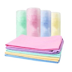 超吸水寵物浴巾 柔軟速乾寵物清潔毛巾 狗貓通用, 顏色隨機出貨, 1個