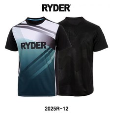 라이더 티셔츠 배드민턴 반팔 상의 남성 여성 게임웨어 화이트 블랙 그린 2025R-12