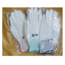 ecgo五金百貨 PU塗指手套 140雙 無塵手套 PU手套 隨貨附發票, 1個, M號