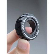 기계식 C절개 링 EDC 감압 라쳇 자이로스코프 남성용 트렌디 플레이 블랙, 19. 검정 쉘 휠+DIY