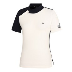 레노마골프 THE OPEN 여성 사선 컬러 블럭 카라 반팔 니트 RWSPL6293-925 2802495