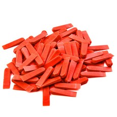 00PCS 플라스틱 타일 스페이서 재사용 가능한 위치 지정 클립 벽 바닥 레드 레벨러 레벨링 시스템 누워 타일링 도구, 100pcs