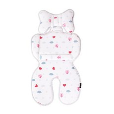 L.A. BABY 多功能3D涼感座墊, 愛心白