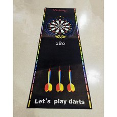 다트매트 카페트 논슬립 출발선 러그 던지기 미끄럼 바닥 기준선 방지, G, 1개