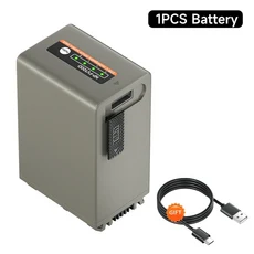 PALO NP-FV100 NP 배터리(소니 HDR-SR68 DCR-SX85 HDR-CX105 CX110 카메라용 유형 C 포트 포함), 03 1pcs battery, 01 China Mainland