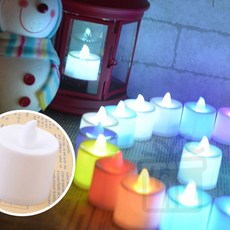 컬러 점멸 LED 티라이트 전자캔들