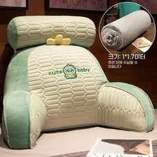 [허리가 편안한] 등받이쿠션 의자등받이 대형등쿠션 허리디스크쿠션, 1개, J. 공룡 벨벳 담요 7 미터