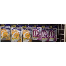 DHC維他命C+B群組 日本境內版 維生素C 維生素B群 營養補充 方便攜帶, 1個, B群 20日分