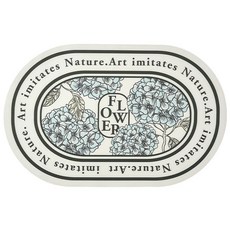 홈다움 빨아쓰는 말랑이 규조토 발매트 40 x 60 cm, 플라워레터링D