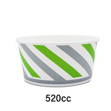 520cc 종이용기 종이그릇 일회용기 1000개입 1박스 (뚜껑별도), 1000개