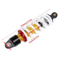 오토바이 충격 흡수 장치 550LBS 하중 베어링 280mm 스프링 포함) ATV 더트 고 스쿠터용, 01 bear 550LBS