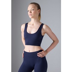 Even&Odd active 액티브 미디엄 서포트 심리스 립 스포츠 브라 - 다크 블루