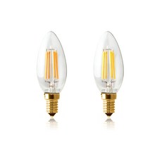 포커스 LED COB 디자인 램프 C35 3.5W 전구색 주광색, 1개, E14 (노란빛)