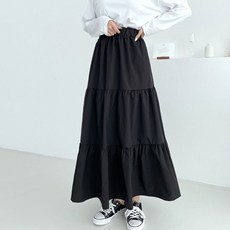 HOOT 여성 베베르 바스락 캉캉 롱스커트 JB-1007283