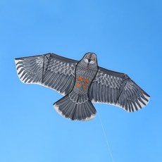 大老鷹造型風箏(1.7米前桿式) 動物風箏 可愛風箏 兒童風箏, 1個, 全配組(附輪盤集線器+150米線),灰棕色