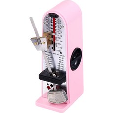 MECCANIXITY 미니 기계식 메트로놈 피아노 기타 바이올린 우쿨렐레 연주자를 위한 고정밀 전문가용 음악 타이머 범용 블랙, Pink