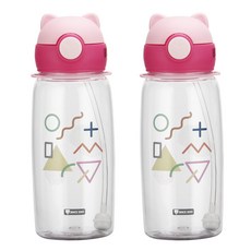 오카디 아웃도어 시피 빨대컵 700ml, Pink, 2개