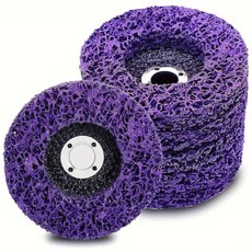 4인치 텅스텐 연마디스크 5P 보라색 다기능 연마용, 1세트