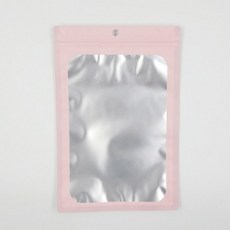 어린이집 구디백 고급 포장용 핑크 반투명 컬러 지퍼백(16cm X 24cm) 대량 주문 단체 유치원 초등 생일 답례품 돌잔치