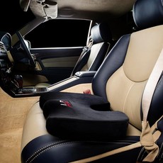 LDC 자동차 운전용 프리미엄 젤 메모리 폼 시트 쿠션 - 등 및 통증 완화 오래 앉아 있는 사무실 의자 휠체어 게임 의자를 위한 압력