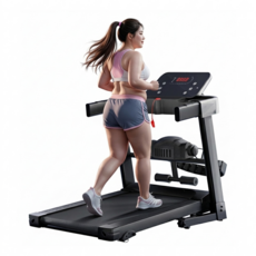 러닝트 하중150kg 경사조절 저소음 런닝머신 가정용 워킹머신, 런닝머신+마사지벨트+윗몸일으키기바, RNBAKJ028