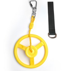 실내 밧줄 레크리에이션 사다리 로프 매달리기 야외 클라이밍, 1개, 노란색 방향제삼각 클립45cm 연결 밴드