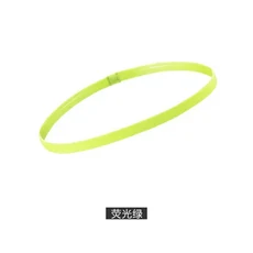 쿠쿠스토어 1/4Pcs 여성 요가 헤어 밴드 스포츠 피트니스 머리띠 소녀 축구 달리기를위한 안티-슬립 고무, 13 1pc-yellow